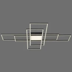 Plafonnier Paul Neuhaus Q-ASMIN LED Noir, 2 lumières, Télécommandes