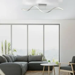 Paul Neuhaus Q-Serie Éclairage Led|Plafonnier Paul Neuhaus QSWING LED Argenté, 1 lumière, Télécommandes