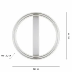 Plafonnier Paul Neuhaus Q-BELUGA LED Argenté, 1 lumière, Télécommandes