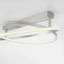 Plafonnier Paul Neuhaus Q-BELUGA LED Argenté, 1 lumière, Télécommandes