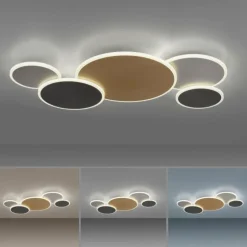 Plafonnier Paul Neuhaus Q-PIATO LED Blanc, 1 lumière, Télécommandes