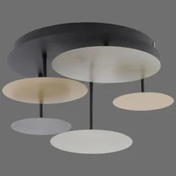 Plafonnier Paul Neuhaus Q-PIATO LED Blanc, 1 lumière, Télécommandes