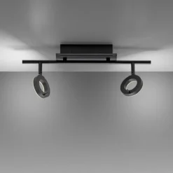 Luminaires Paul Neuhaus Éclairage Led|Plafonnier Paul Neuhaus SILEDA Anthracite, 2 lumières