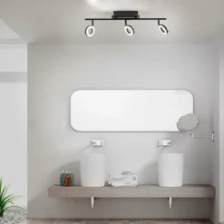 Luminaires Paul Neuhaus Spots Et Projecteurs|Plafonnier Paul Neuhaus SILEDA Anthracite, 3 lumières