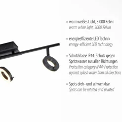 Luminaires Paul Neuhaus Spots Et Projecteurs|Plafonnier Paul Neuhaus SILEDA Anthracite, 3 lumières