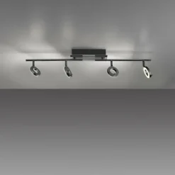 Luminaires Paul Neuhaus Éclairage Led|Plafonnier Paul Neuhaus SILEDA Anthracite, 4 lumières