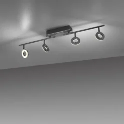 Luminaires Paul Neuhaus Éclairage Led|Plafonnier Paul Neuhaus SILEDA Anthracite, 4 lumières