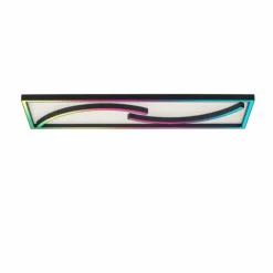 Luminaires Paul Neuhaus Éclairage Led|Plafonnier Paul Neuhaus SERPENT LED Noir, 1 lumière, Télécommandes, Changeur de couleurs