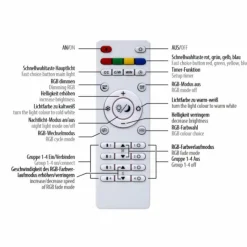 Luminaires Paul Neuhaus Éclairage Led|Plafonnier Paul Neuhaus SERPENT LED Noir, 1 lumière, Télécommandes, Changeur de couleurs
