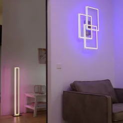 Luminaires Paul Neuhaus Éclairage Led|Plafonnier Paul-Neuhaus HELIX LED Aluminium, 6 lumières, Télécommandes