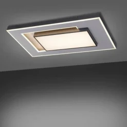 Plafonnier Paul-Neuhaus Q-ALTA LED Noir, 1 lumière, Télécommandes