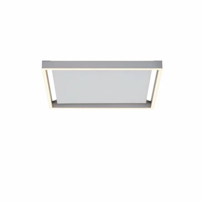 Plafonnier Paul-Neuhaus Q-KAAN LED Acier brossé, 2 lumières, Télécommandes
