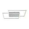 Luminaires Paul Neuhaus Éclairage Led|Plafonnier Paul-Neuhaus YUKI LED Acier brossé, 3 lumières, Télécommandes