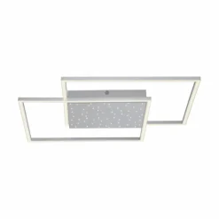 Luminaires Paul Neuhaus Éclairage Led|Plafonnier Paul-Neuhaus YUKI LED Acier brossé, 3 lumières, Télécommandes