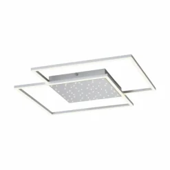 Luminaires Paul Neuhaus Éclairage Led|Plafonnier Paul-Neuhaus YUKI LED Acier brossé, 3 lumières, Télécommandes