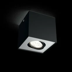 Luminaires Philips Spots Et Projecteurs|Plafonnier Philips Box LED Noir, 1 lumière
