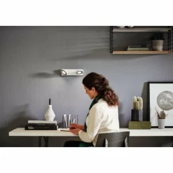 Luminaires Philips Éclairage Led|Plafonnier Philips Clockwork LED Blanc, 2 lumières