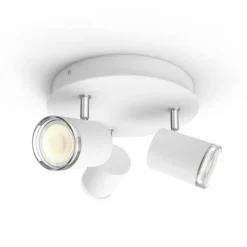 Plafonnier Philips Hue Adore LED Blanc, 3 lumières, Télécommandes