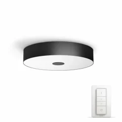 Plafonnier Philips Hue Ambiance White Fair LED Noir, 1 lumière, Télécommandes