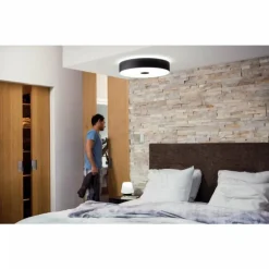 Plafonnier Philips Hue Ambiance White Fair LED Noir, 1 lumière, Télécommandes