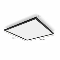 Plafonnier Philips Hue Aurelle LED Noir, Blanc, 1 lumière