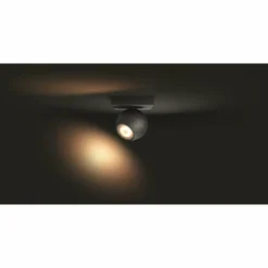 Plafonnier Philips Hue Buckram LED Noir, 1 lumière, Télécommandes