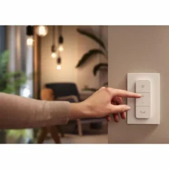 Plafonnier Philips Hue Buckram LED Blanc, 1 lumière, Télécommandes