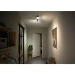 Plafonnier Philips HUE Centris LED Noir, 3 lumières, Changeur de couleurs
