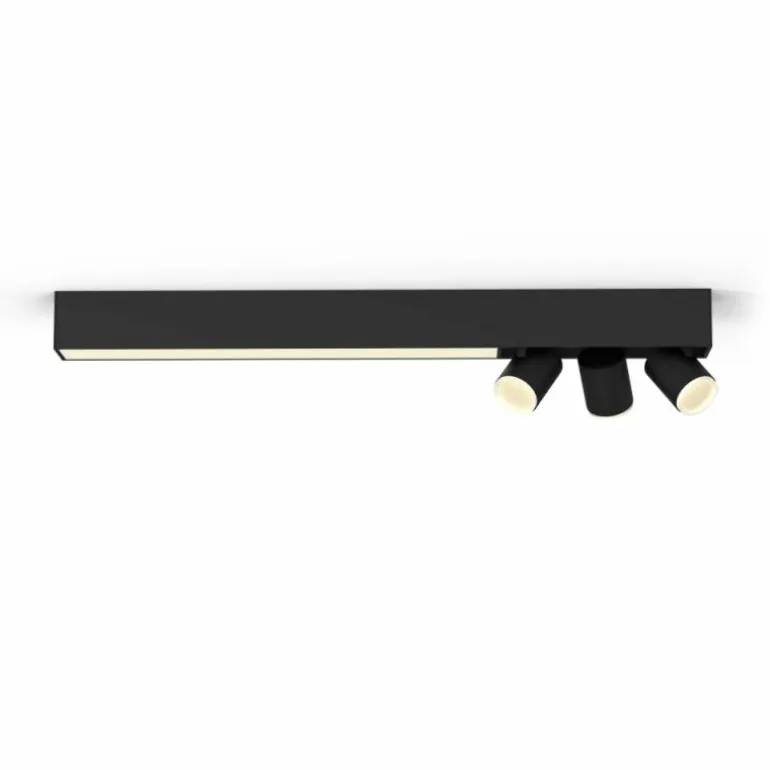 Plafonnier Philips HUE Centris LED Noir, 3 lumières, Changeur de couleurs