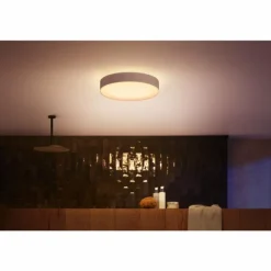 Plafonnier Philips Hue Devere LED Blanc, 1 lumière, Télécommandes