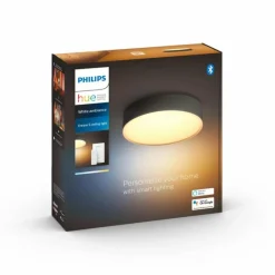 Plafonnier Philips Hue Enrave LED Noir, 1 lumière, Télécommandes