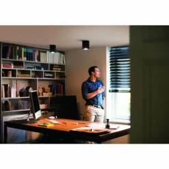 Plafonnier Philips Hue Pillar LED Noir, 1 lumière