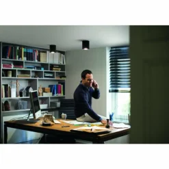 Plafonnier Philips Hue Pillar LED Noir, 1 lumière