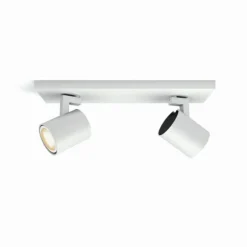 Plafonnier Philips Hue Runner LED Blanc, 2 lumières, Télécommandes
