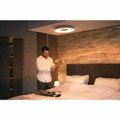 Plafonnier Philips Hue Still LED Aluminium, 1 lumière, Télécommandes