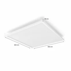 Plafonnier Philips Hue Surimu LED Blanc, 1 lumière, Changeur de couleurs