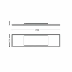 Plafonnier Philips Hue White Ambiance Aurelle LED Blanc, 1 lumière
