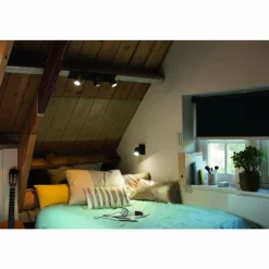 Plafonnier Philips Hue White Ambiance Runner LED Noir, 1 lumière, Télécommandes