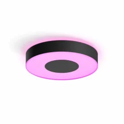 Plafonnier Philips Hue Xamento LED Noir, Blanc, 1 lumière, Changeur de couleurs