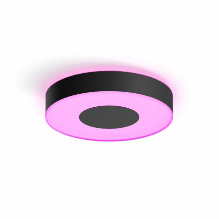 Plafonnier Philips Hue Xamento LED Noir, Blanc, 1 lumière, Changeur de couleurs