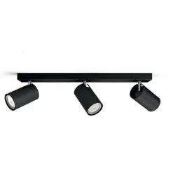 Luminaires Philips Spots Et Projecteurs|Plafonnier Philips Kosipo Noir, 3 lumières