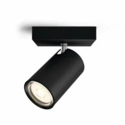 Luminaires Philips Spots Et Projecteurs|Plafonnier Philips Kosipo Noir, 1 lumière