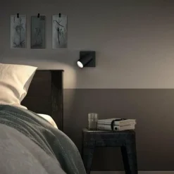Luminaires Philips Spots Et Projecteurs|Plafonnier Philips Kosipo Noir, 1 lumière
