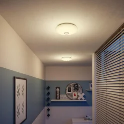 Luminaires Philips Éclairage Led|Plafonnier Philips Mauve LED Blanc, 1 lumière, Détecteur de mouvement
