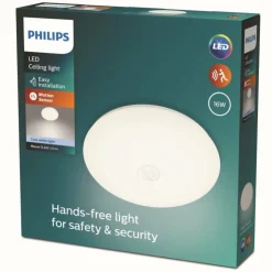 Luminaires Philips Éclairage Led|Plafonnier Philips Mauve LED Blanc, 1 lumière, Détecteur de mouvement