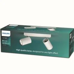 Luminaires Philips Spots Et Projecteurs|Plafonnier Philips myLiving Kosipo Blanc, 2 lumières
