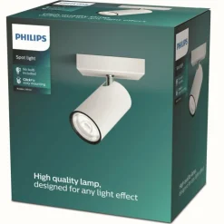 Luminaires Philips Spots Et Projecteurs|Plafonnier Philips myLiving Kosipo Blanc, 1 lumière