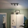 Luminaires Philips Spots Et Projecteurs|Plafonnier Philips myLiving Runner Noir, 3 lumières
