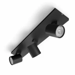 Luminaires Philips Spots Et Projecteurs|Plafonnier Philips myLiving Runner Noir, 3 lumières