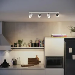Luminaires Philips Spots Et Projecteurs|Plafonnier Philips myLiving Kosipo Blanc, 4 lumières